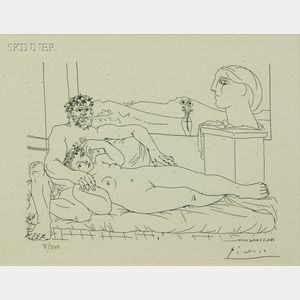 Pablo Picasso (Spanish, 1881-1973) Le repos du sculpteur, II
