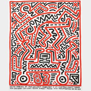 Keith Haring (American, 1958-1990) Keith Haring at Fun Gallery