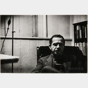 Walker Evans (American, 1903-1975) Portrait of Ben Shahn at 23 Bethune Street Apartment, New York