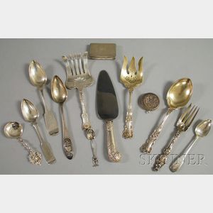 Group of Silver Flatware and Personal Items