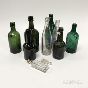 Fifty-four Spring and Mineral Water Bottles