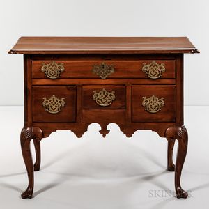 Carved Cherry Dressing Table