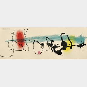 Joan Miró (Spanish, 1893-1983) Soleil noyé II