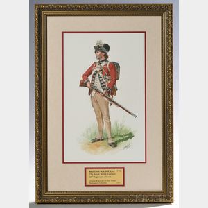 Framed Don Troiani Figure Study of The 23rd Royal Welsh Fusiliers on Campaign