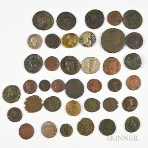 Thirty-eight Mostly Roman Ancient Coins