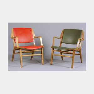 Two Mid Century Modern Danish Chairs