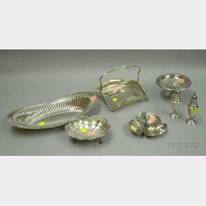 Seven Assorted Sterling Silver Table Items