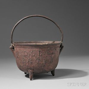 Cast Iron Red-painted Pot