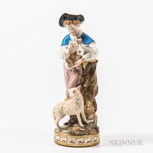Meissen Porcelain Figure of a Shepherd
