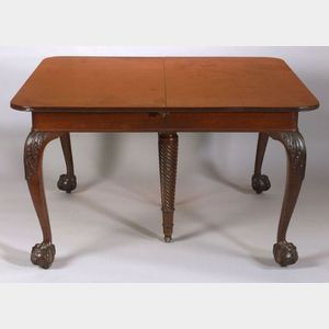 Chippendale Revival Mahogany Extension Dining Table