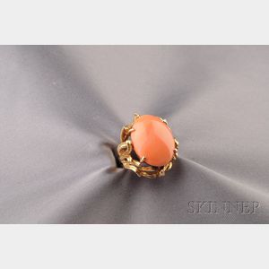 14kt Gold and Coral Ring