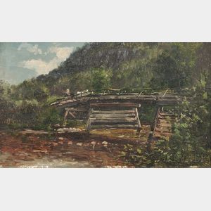Frank Henry Shapleigh (American, 1842-1906) Bridge at Jackson, N.H.