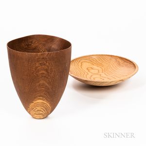 Hand Turned Bowl and Vase