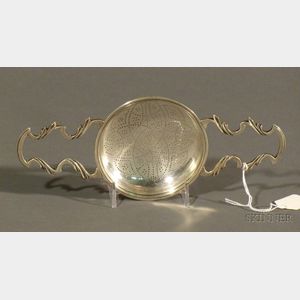 George II Silver Punch Strainer