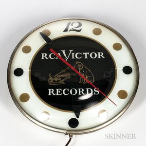 RCA Victor Records Electric Wall Clock, 1956
