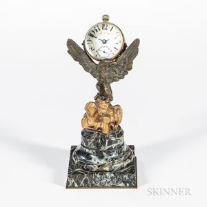 Mounted Paperweight Clock
