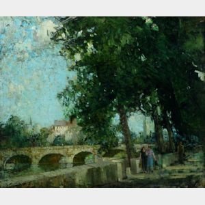 William Lee Hankey (British, 1869-1952) La Seine