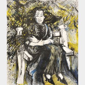 Philip Evergood (American, 1901-1973) Artist's Wife