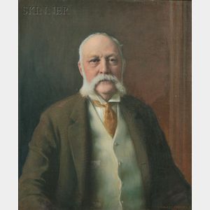 Charles Courtney Curran (American, 1861-1942) Portrait of Adelbert Clark Tuttle (1847-1914)