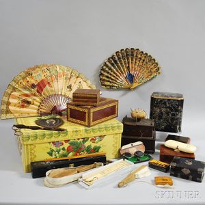 Group of Boxes and Lady's Objects