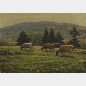 George Arthur Hays (American, 1854-1945) Sayles Hill Pasture, Woonsocket Hill in Distance