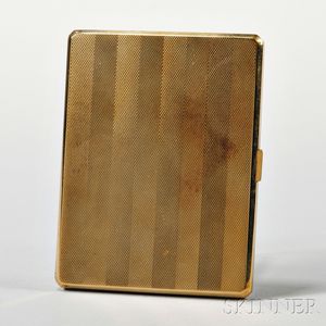 English 9kt Gold Cigarette Case