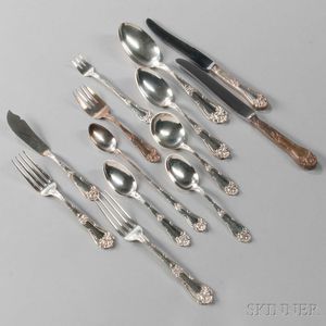 Frank Whiting "Champlain" Pattern Sterling Silver Flatware Service