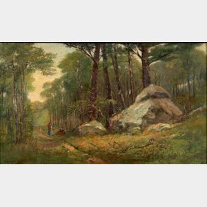 Edward Clarke Cabot (American, 1818-1901) A New England Wood Path