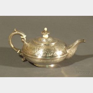 Late William IV Silver Teapot