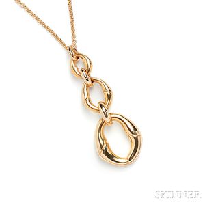 18kt Gold "Bamboo" Pendant, Gucci