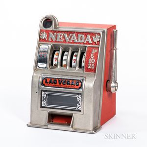 Cast Metal Slot Machine Toy