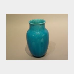 Lachenal Pottery Persian Blue Glazed Vase.