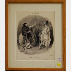 Honoré Daumier (French, 1808-1879) Diogène et Alcibiade à L'Odéon