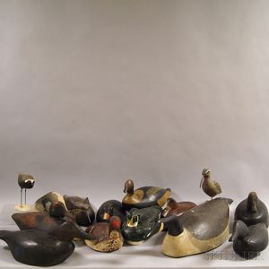 Fifteen Carved and Painted Decoys