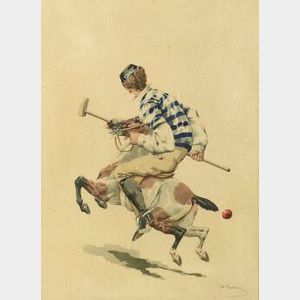 Charles Fernand de Condamy (French, b. 1855) The Polo Player
