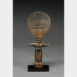 African Carved Wood Doll