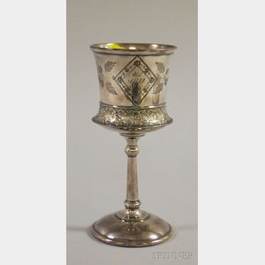 James W. Tufts Silver Plated Goblet