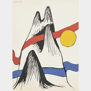 Alexander Calder (American, 1898-1976) Untitled (Mountain Landscape)