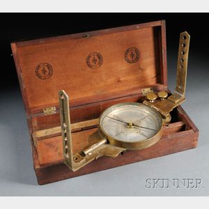 J. Pool Brass Surveyor's Compass