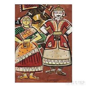 K. Sreenivasulu (1923-1995) Folk Painting