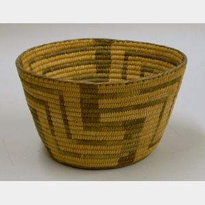 Native American Pima Coiled Basket