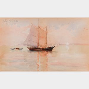 American School, 19th/20th Century Early Morning Sail