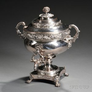 Regency/George IV Silver on Copper Tea Urn