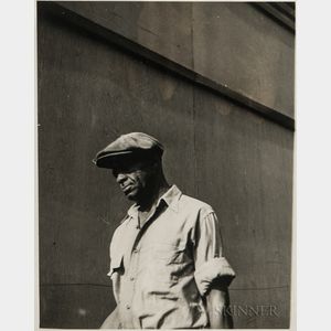 Walker Evans (American, 1903-1975) Study of a Pedestrian in Detroit, Michigan, Made for the Fortune Magazine Article Labor Anonymous