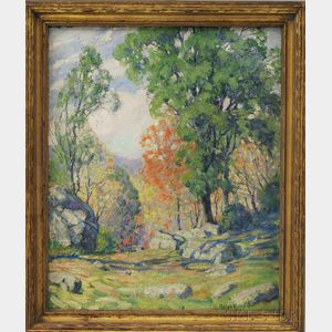 Ralph E. Power (American, 20th Century) Fall Landscape.