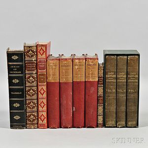 Cruikshank and Rowlandson, English Caricaturist Illustrators, Six Titles in Eleven Volumes.