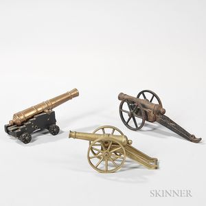 Three Small Model Cannons