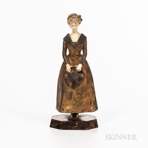 Bronze Model of a Young Girl