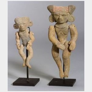 Two Pre-Columbian Articulated Pottery Figures