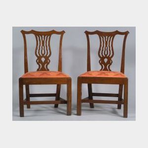 Pair of Chippendale Mahogany Side Chairs